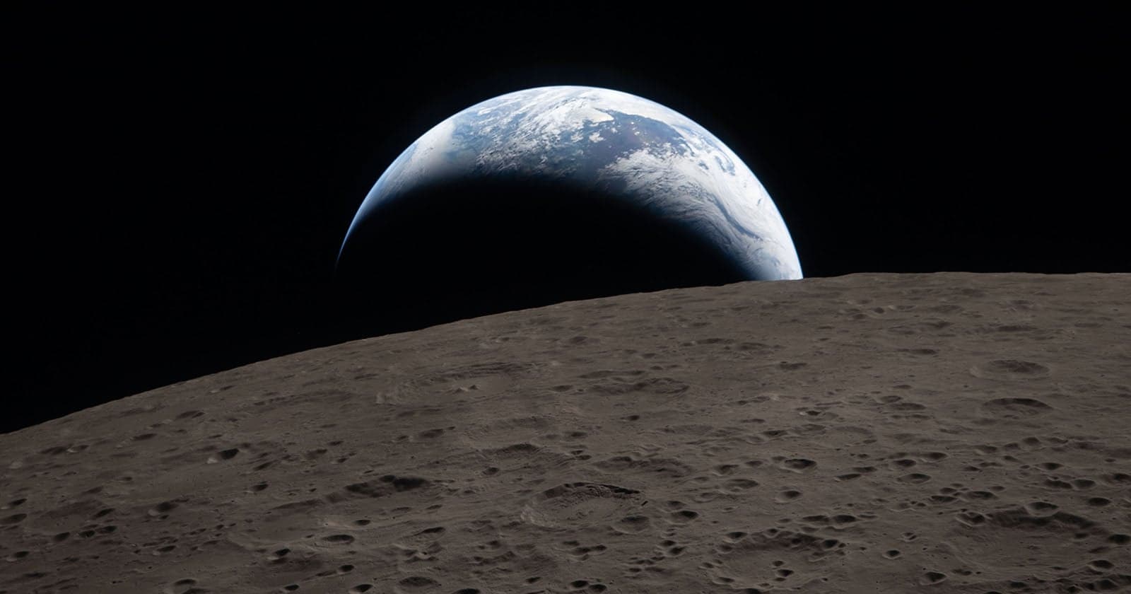 Artemis II Astronauts Capture Stunning Photo of Earth Setting Behind the Moon